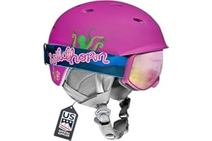 WILDHORN OUTFITTERS Wildhorn Spire Combo Pack Ski Helmet Kids- Snowboard Helmet with Goggles for Toddlers, Boys, & Girls - US Ski Team Official Supplier - Snowboarding Helmet for Kids