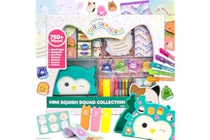 Original Squishmallows Mini Squish Squad Collection, Stationery Set, Over 750 Pieces