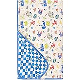 Copper Pearl Justice League Jumbo 3-Layer Baby Blanket: Soft Quilts for Boys & Girls | Breathable, Cozy Toddler Blanket | Newborn Quilt | 46x46 Premium Polyester/Rayon