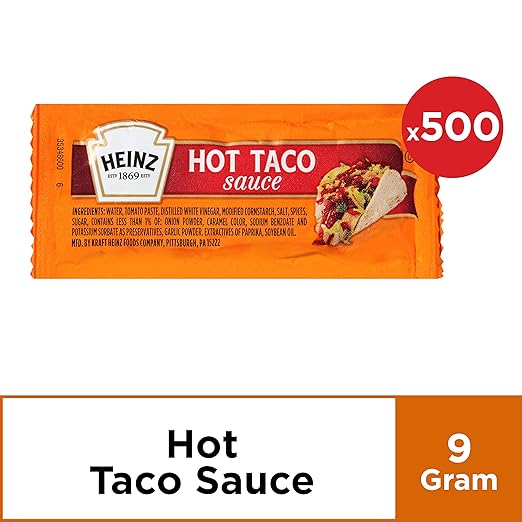 Heinz Taco Sauce Single Serve Packet (0.3 oz Packets, Pack of 500) Grocery