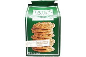 Tate's Bake Shop All Natural Cookie, White Chocolate Macadamia Nut, 12Count (Pack Of 12)