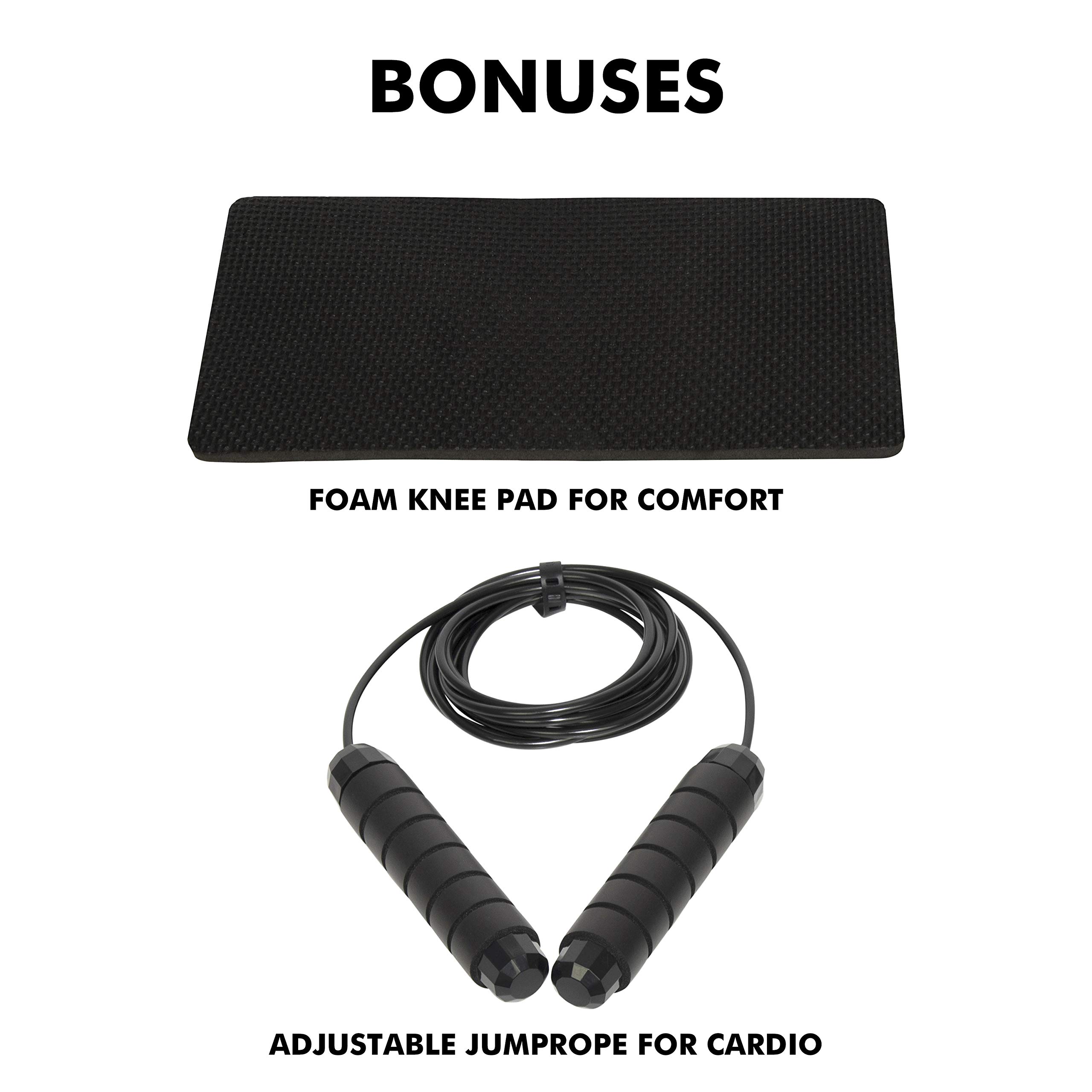 Ab Roller Wheel - 3-In-1 Ab Wheel Roller & Jump Rope - Ab Roller for Abs Workout - Ab Wheel Roller for Core Workout… - Image 5