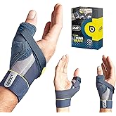 Push Sports Thumb Brace for Thumb MP Joint Injuries. Relief for Skier's Thumb and Ligament Injuries. Can be Worn Under Gloves to Provide Stability During Sports. (Left Medium) - Not for CMC Support