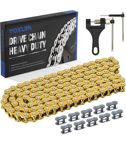 Amazon.com: RK 520 Max-Z Chain - 150 Links - Black/Chrome
