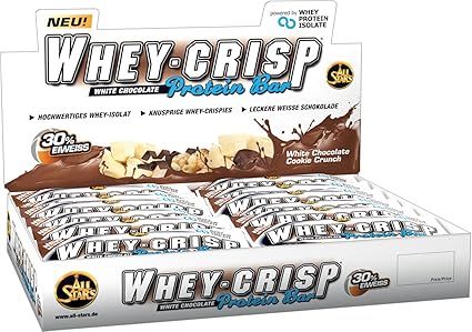 All Stars Whey-Crisp Bar, White Chocolate Cookie Crunch, 24er Pack (24 x 50 g)