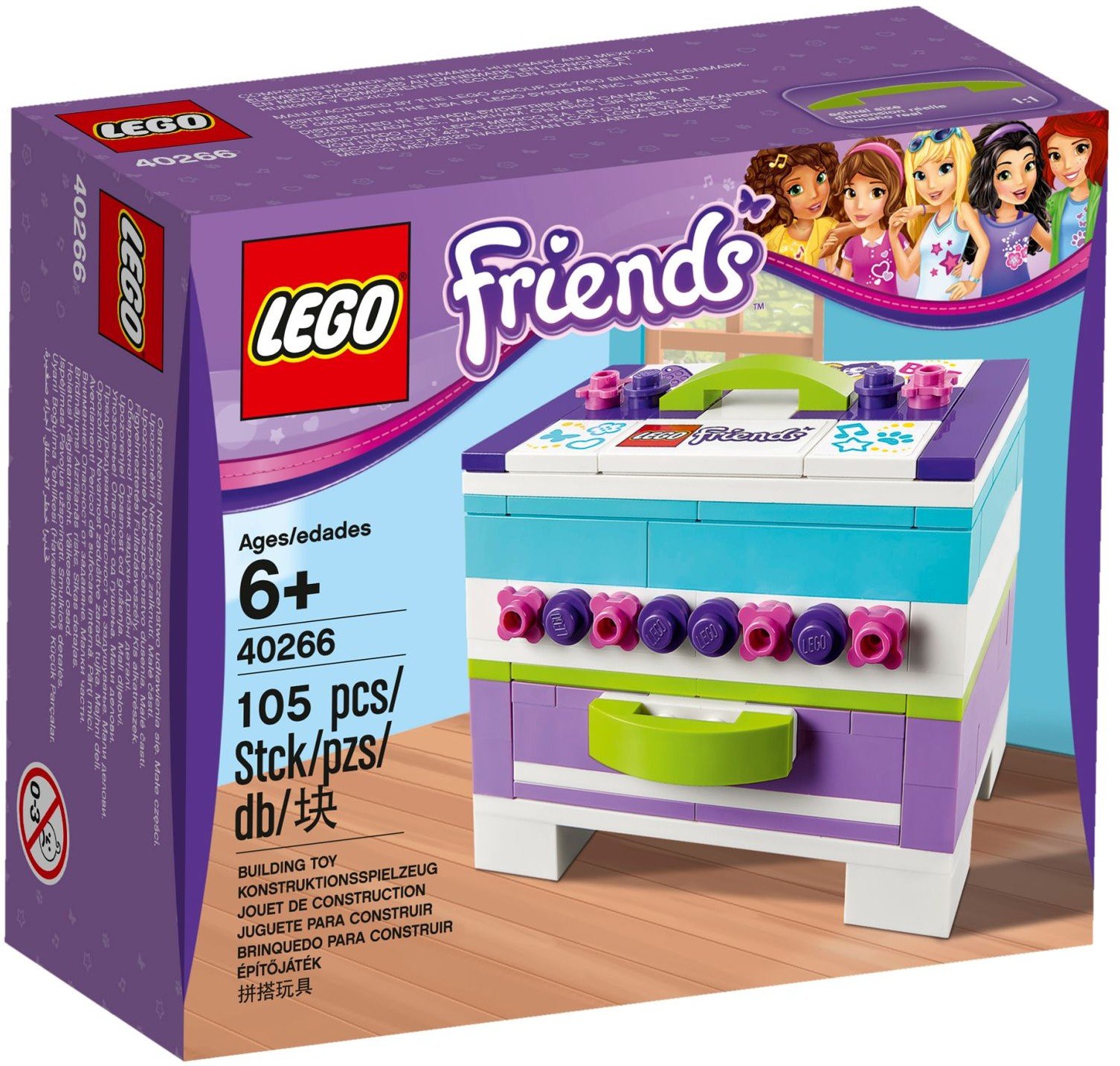 LEGO Friends Storage Box Jewellery Box Set 40266 New in box-2017 RARE