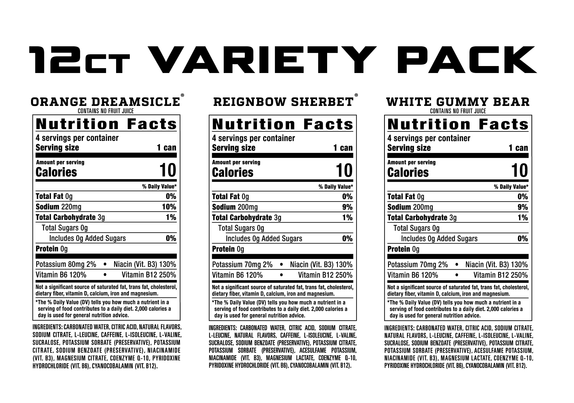 Mua REIGN Total Body Fuel Variety Pack, Reign Orange Dreamsicle, Reign