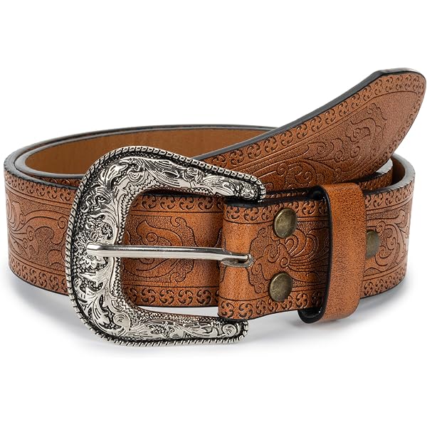 Vintage Tequila Leather Waist Belt Size 26-28 Tan Bohemian Western Rodeo Great Vintage Hippie Boho Western Tooled Leather Belt With  main image 4