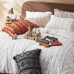 Bedsure Tufted Boho Comforter Set Full Size