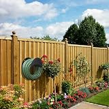 GARTOL Hose Hanger High Carbon Steel Wall Mount Garden Holder Black view 3