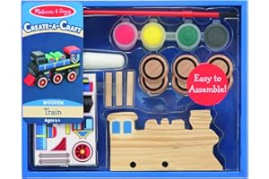 Melissa & Doug Decorate-Your-Own Wooden Train Craft Kit