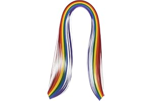 Quilled Creations QQ25-500 Mixed Color Quilling Paper, 1/4-Inch, Rainbow, 100 Per Package