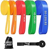 Resistance Bands, Pull Up Bands, Pull Up Assistance Bands Set for Men & Women, Exercise Workout Bands for Working Out, Body Stretching, Physical Therapy, Muscle Training