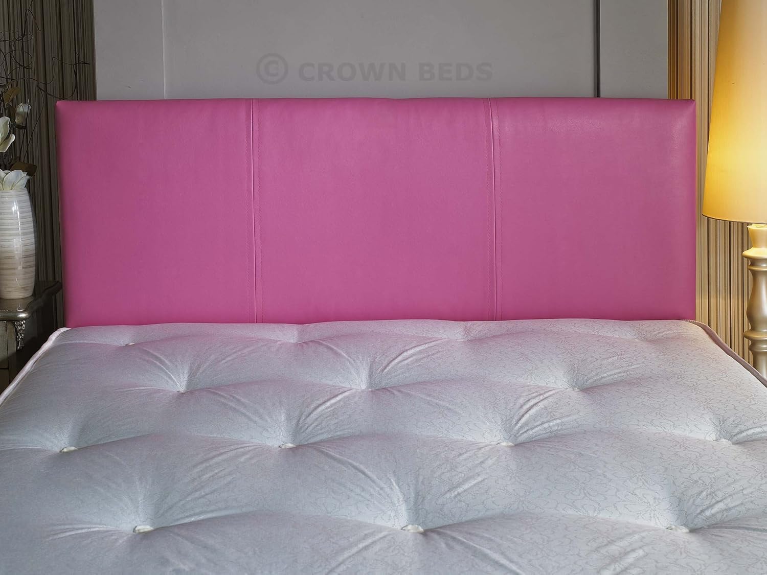 QUALITY FAUX LEATHER 3FT (SINGLE) HEADBOARD (PINK) Amazon.co.uk
