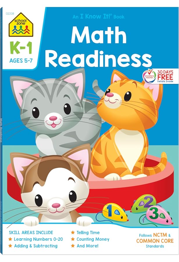 School Zone - Reading Readiness Book 2 Workbook - 32 Pages, Ages 5