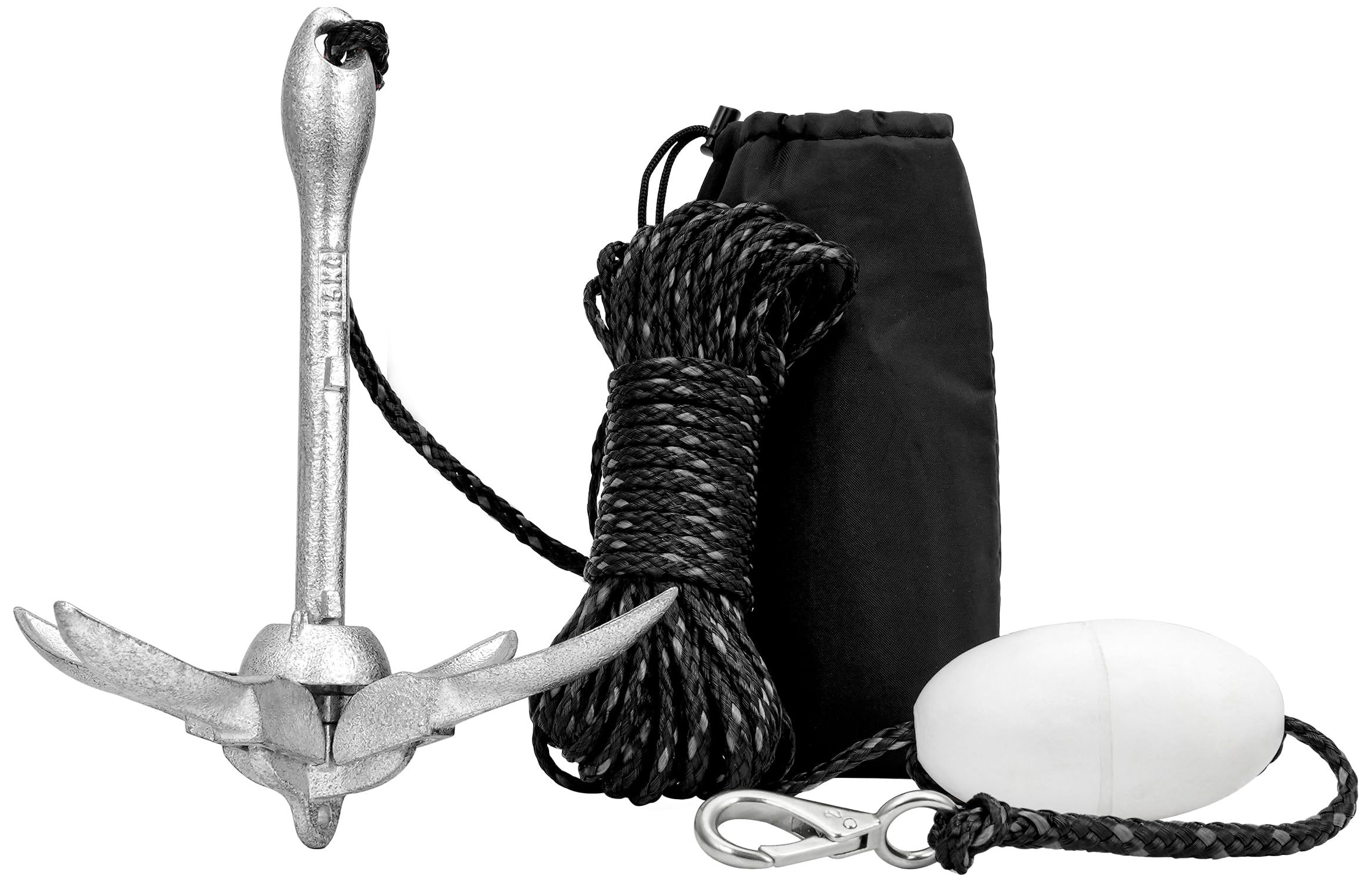 Photo 1 of MARINE SYSTEM Boat Anchor 3.5 lb Folding Anchor, Grapnel Anchor Kit for Kayaks, Canoes, Paddle Boards (Galvanized)
