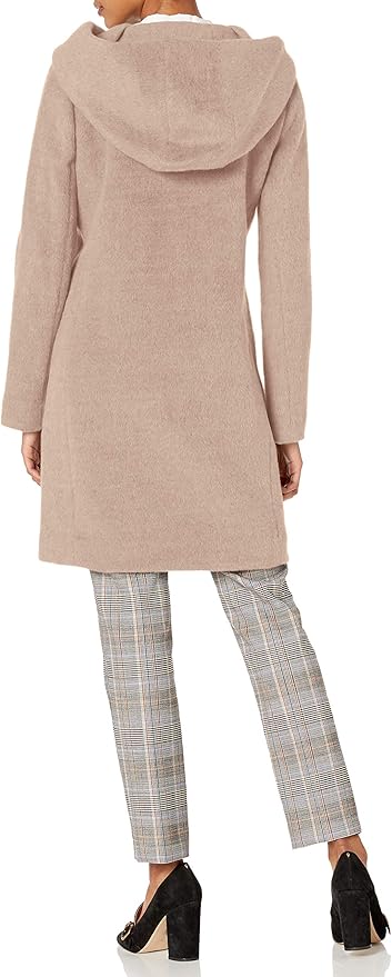 Cole Haan 可汗 羊驼毛混纺 女式落肩连帽外套大衣 6码1.3折.18 海淘转运到手约￥404