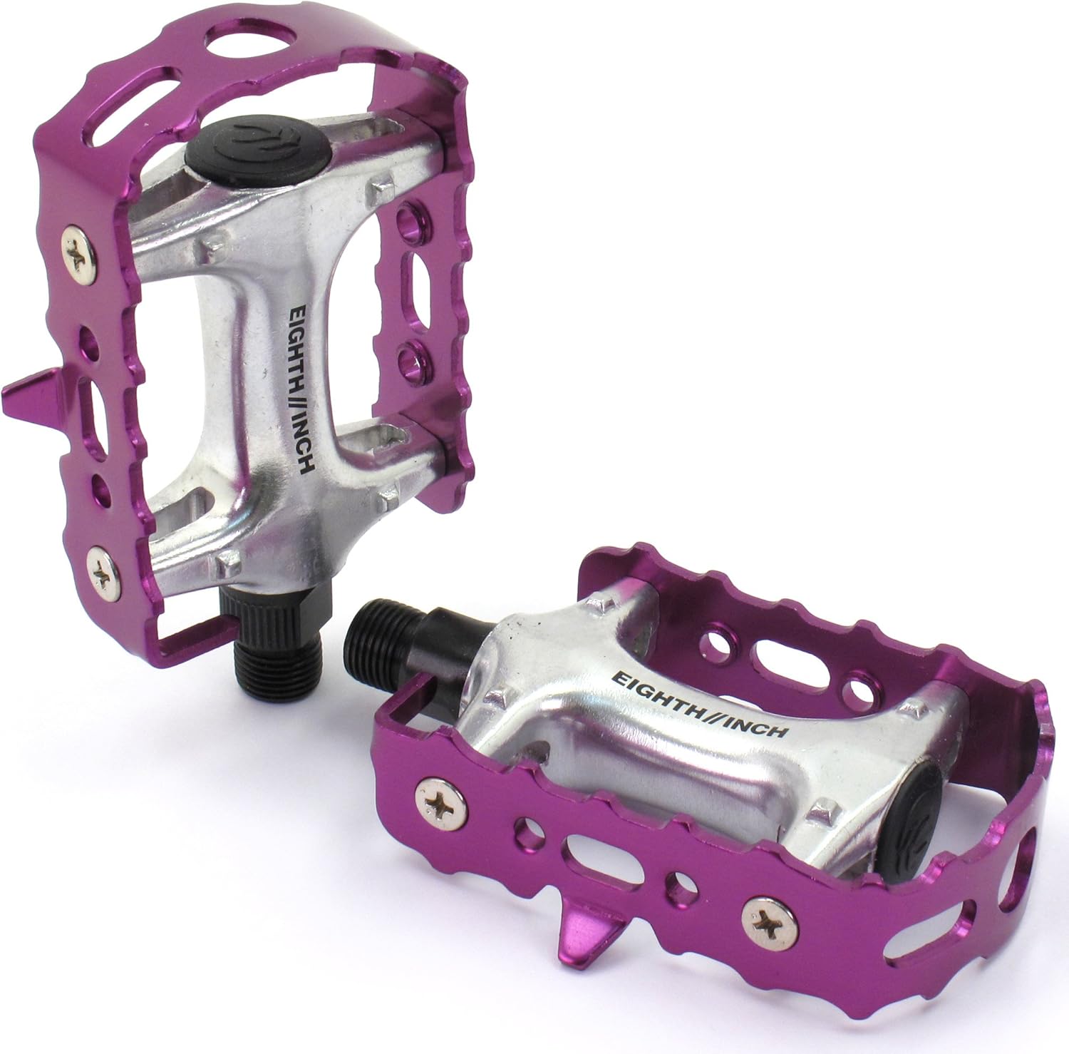 Eighthinch Classic Track Fixed Gear Pedals Anodized Purple
