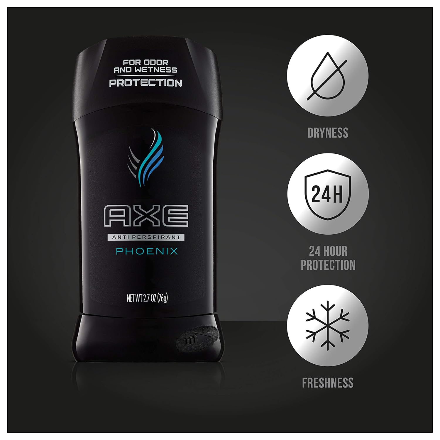 AXE Antiperspirant Deodorant 48 Hour Sweat and Odor Protection Phoenix Deodorant for Men 2.7 oz, 4 Count : Beauty