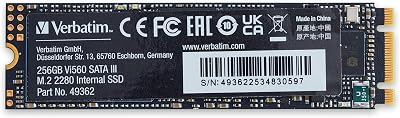 Verbatim Vi560 S3 256GB M.2 SSD SATA III Internal Solid State Drive