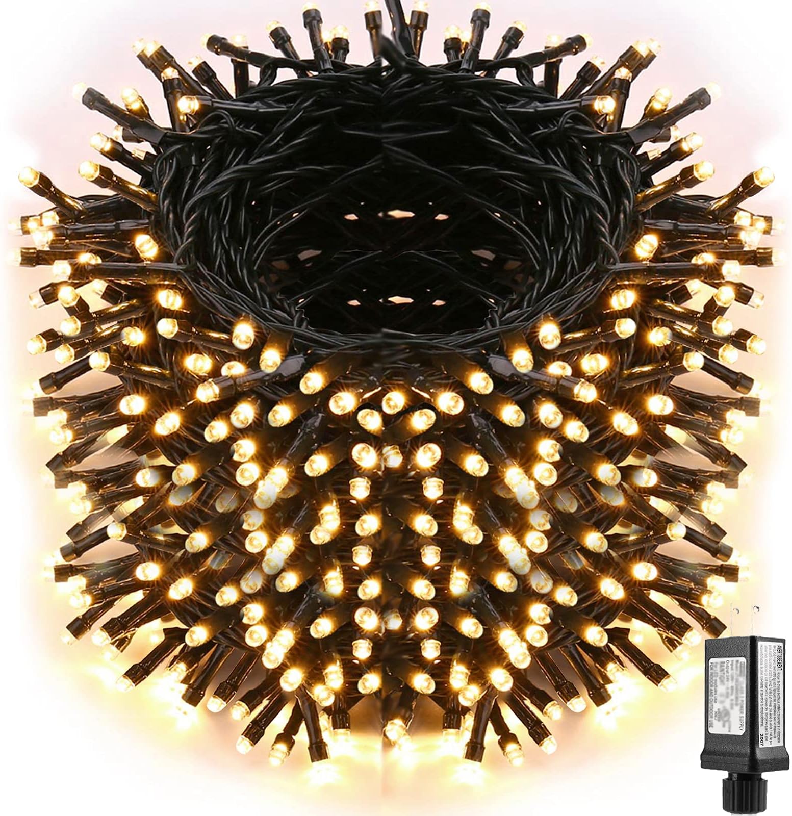 LYHOPE Christmas Lights, Low Voltage 98.4ft 300 LED Christmas Lights