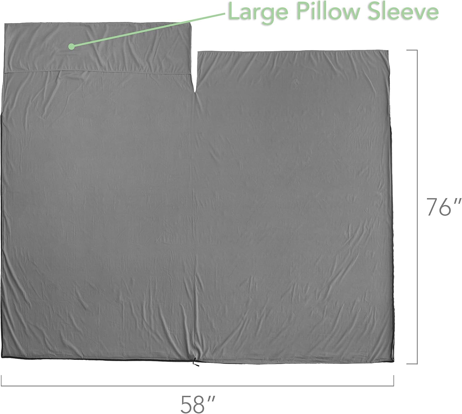Pike Trail Sleeping Bag Liner – Travel and Camping Sheet, Lightweight and Compact Insert with Full Length Zipper and Guarantee : Sports & Outdoors