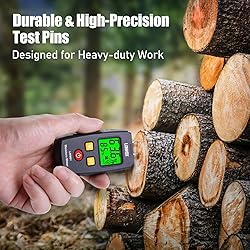 Wood Moisture Meter, LONVOX Pin-type Digital