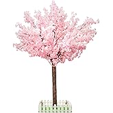 Artificial Cherry Trees Indoor Decor: Handmade Natural Fake Cherry Blossom Pink Tree Outdoor for Party Wedding Christmas