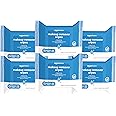 Amazon Basics Make Up Remover Wipes, Fragrance Free, 25 Count, Pack of 6 (Previously Solimo)