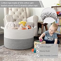 INDRESSME Large Blanket Basket, Laundry Toy Storage