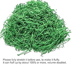 Mefleet 1 LB Crinkle Cut Paper Shred Filler Green