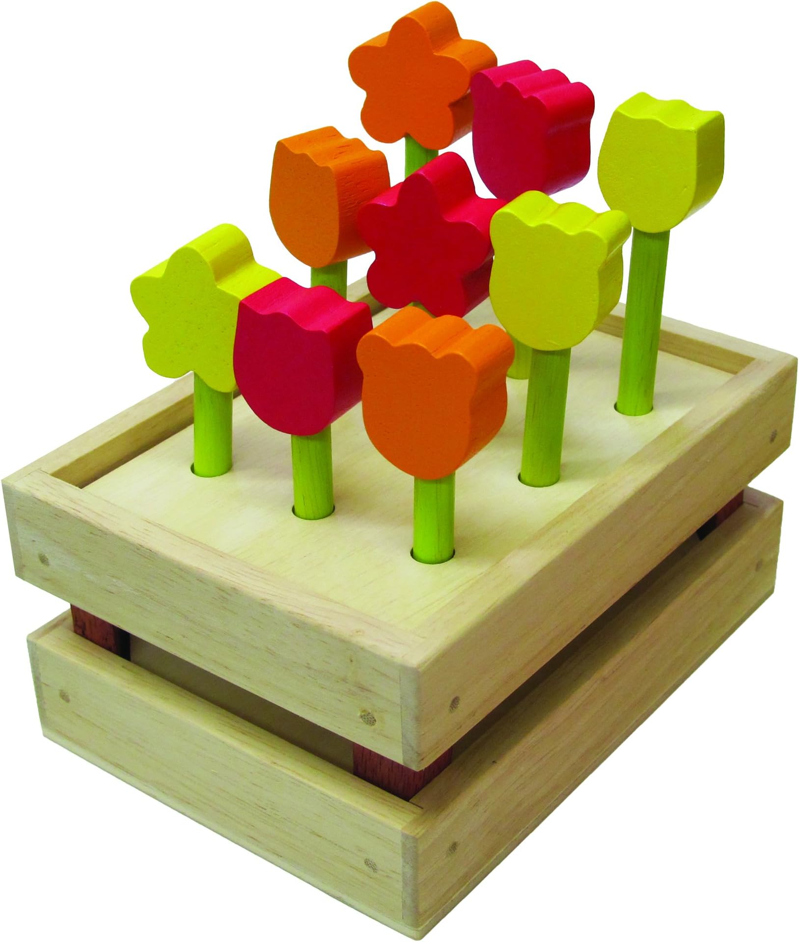 Santoys - Wooden Toys - Wooden Flowers In Crate