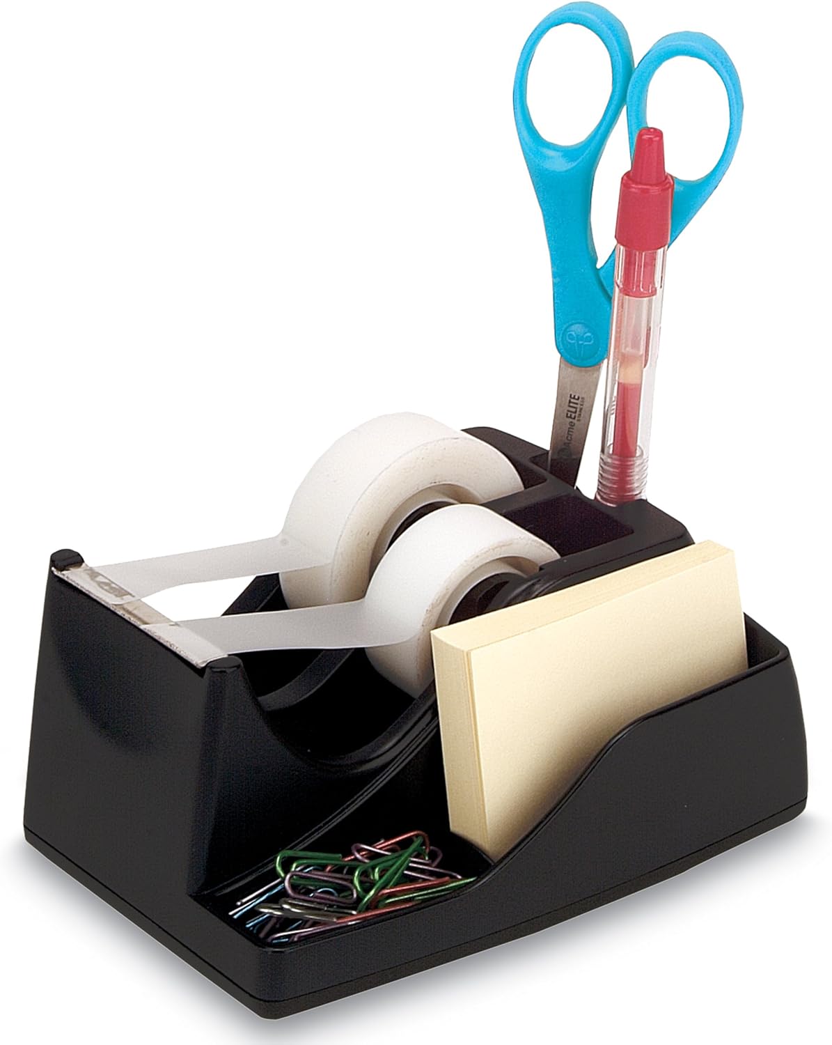 Officemate Recycled Deluxe Dual Tape Dispenser, 6 x 4.125