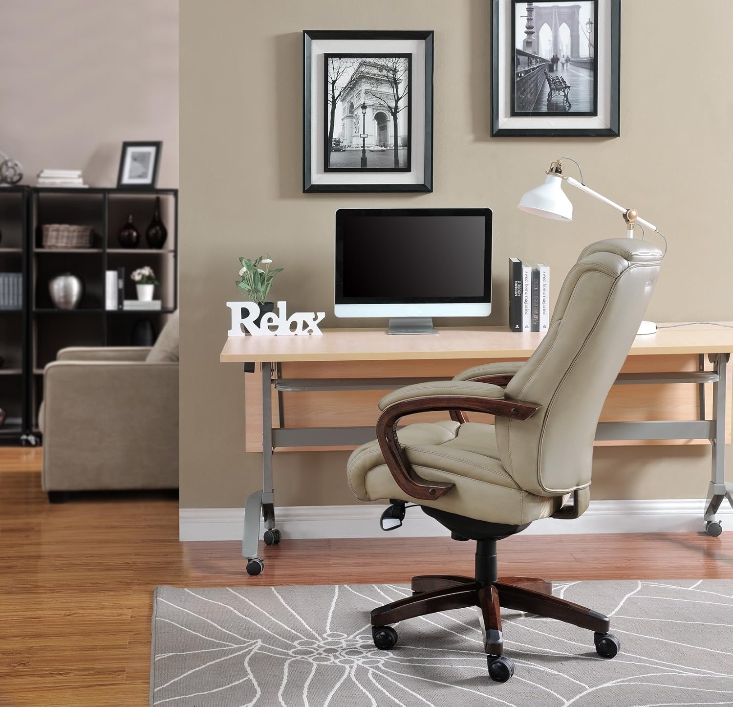 LaZBoy 45833A LaZBoy Delano Chair Traditions Executive Office Black