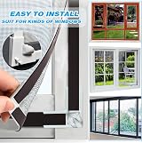AMLOOPH Magnetic Window Screen 120x130cm Fiberglass Gray Mesh White PVC view 5