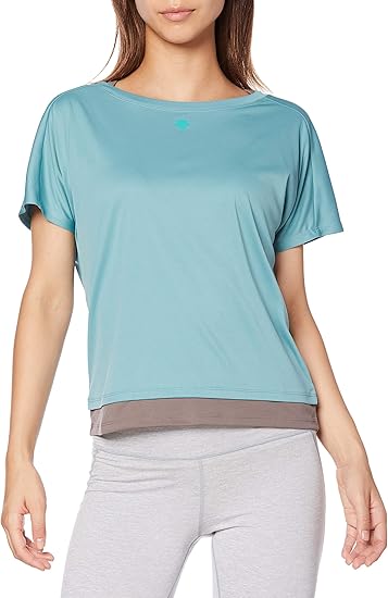Amazon デサント フェイクレイヤード 半袖tシャツ レディース Dmwqja53 Tシャツ カットソー 通販