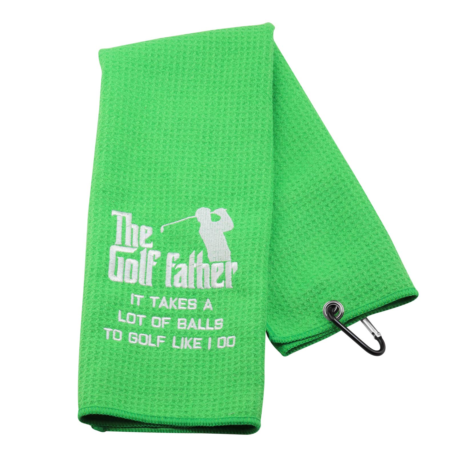 NOBRANDS Funny Golf Towel Gift The Golf Father It Takes A Lot Of Balls To Golf Like I Do Father's Day Birthday (THE GOLF FATHER EU)