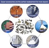 Kulannder 60Pcs Zip Repair Set with Pliers - Metal Sliders & Stoppers view 5