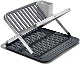OXO Good Grips Aluminium Fold Flat Dish Rack view 1