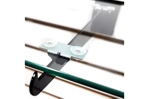 STORE FIXTURES DIRECT Center Shelf Rest Clip & Rubber Cushion for Brackets to Hang Glass, Wood Or Metal Shelf, 20 Pack