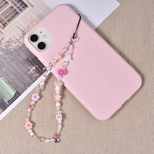 Pink Phone Case Amazon Phone Strap Beaded Cell Phone Lanyard Wrist