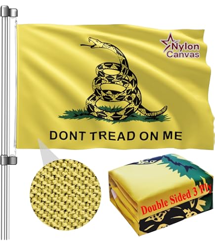 Gadsden Dont Tread On Me - Bandera De Barco De 2 Capas