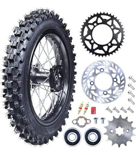 Amazon.com: Tusk Impact Complete Wheel - Rear 16 x 1.85 Black Rim