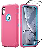 PQC for iPhone XR Case with 2 Pack Screen Protector
