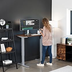 VIVO Electric 43 x 24 in Rustic Standing