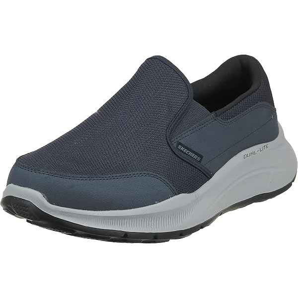 Men\'s Equilizer Persistent S Slip-On Sneaker Loafers (Grey) - Sketchers Skechers Men main image 4