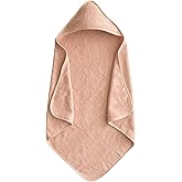 mushie Baby Hooded Towel | Organic Cotton (Blush)