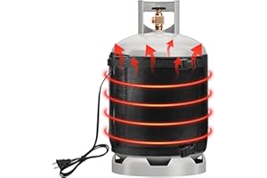 DECOHS Propane Tank Heater Blanket - 47.5 x 13.5" Gas LP Cylinder Warmer With Temperature Control 85-105F for 20, 30, 40 LB Tanks