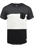 Solid Rigos T-Shirt A Maniche Corte Maglietta da Uomo con Girocollo in Cotone 100%, Taglia:M, Colore:Monument (2545