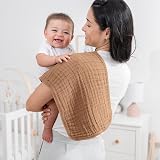 Comfy Cubs Muslin Burp Cloths 50x25 cm Pack of 6 6-Layer Cotton Baby view 2